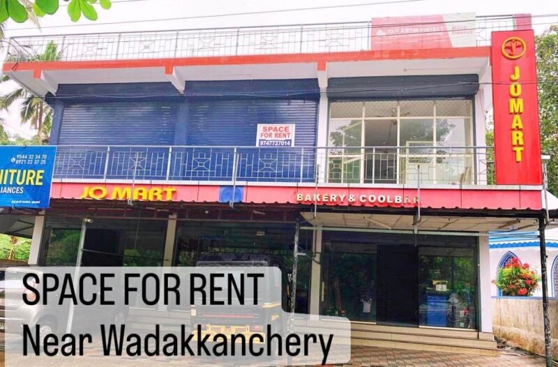 1150 sqft Commercial Office Space Available for Rent in Thrissur, Kerala, India-₹15000/month